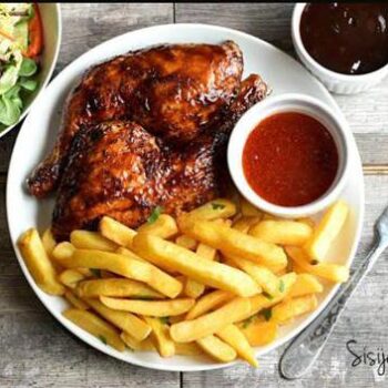 Chicken and chips